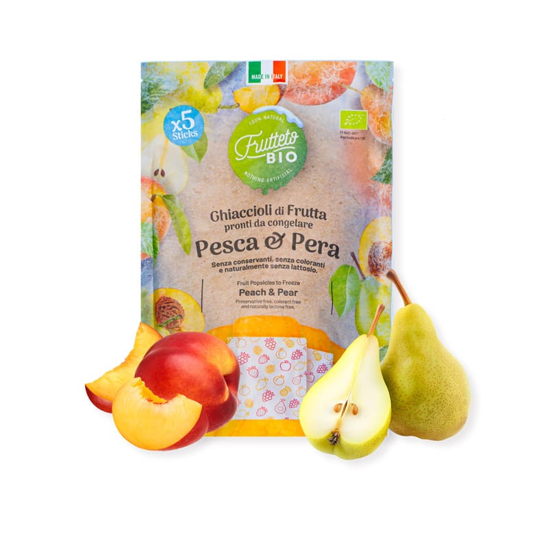 Ghiaccioli 250g gusto Pesca e Pera Biologico